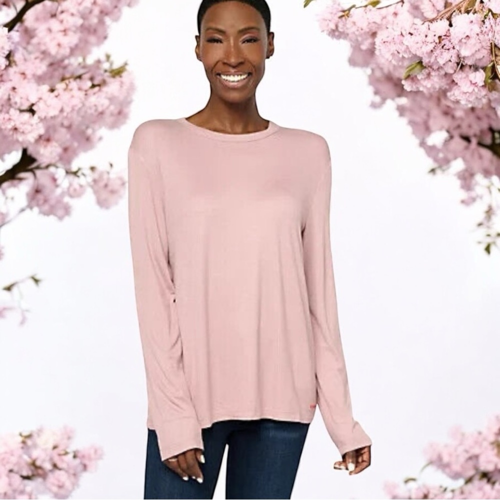 New UGG Pink Tee - Long Sleeve - Silky Ugg T-Shirt Top - Size Small - Color PCNY - Picture 5 of 15